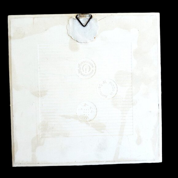 Vintage W German Tile Decorative Ceramic Delft "De Dokter" 6x6 Blue & White - Picture 4 of 10